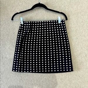 H&M Black Studded Skirt